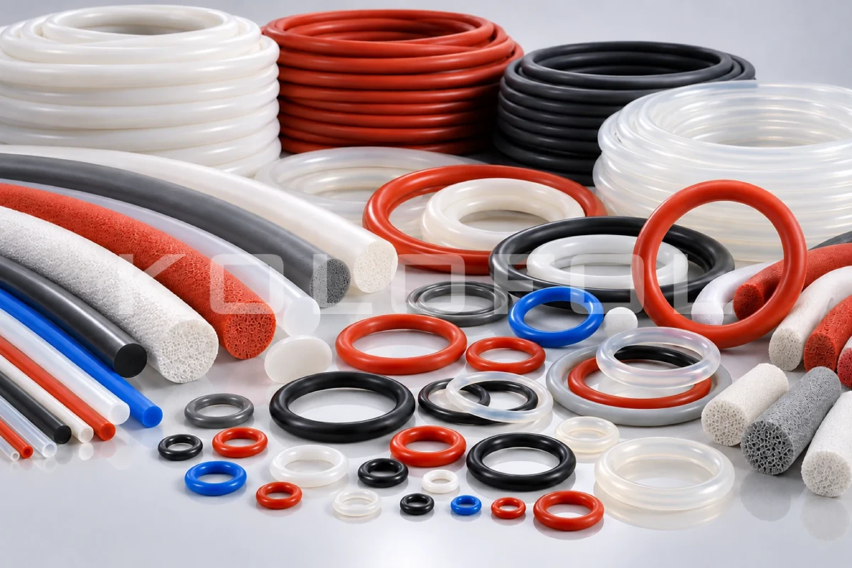 Tömör és habosított szilikonzsinórok